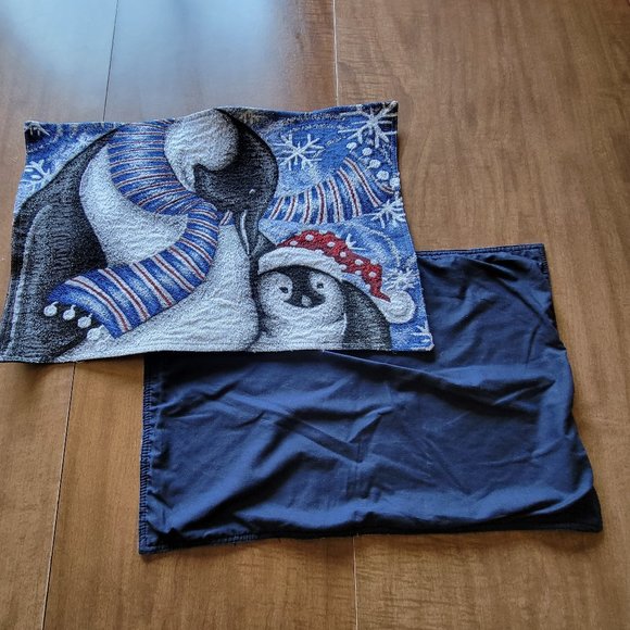 Unbranded Other - 💚Penguin Placemats Winter Holiday Lot of 2